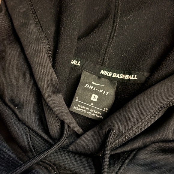 Nike Black and White Baseball Hoodie - Picture 3 of 5